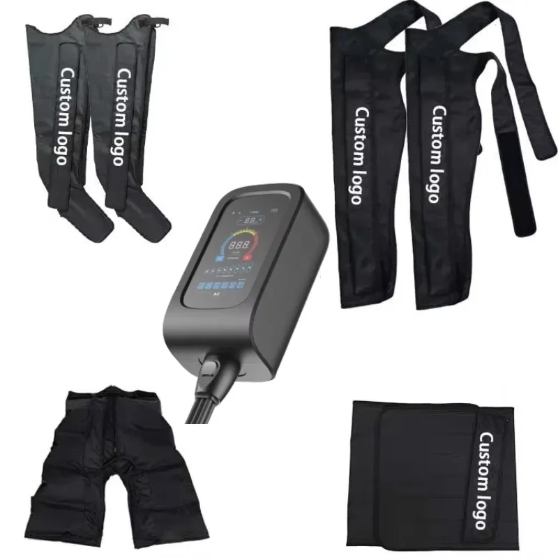 8-Chamber Air Compression Full Leg Recovery Massage Boots Ergonomic Design Pneumatic Muscle Relax Massager