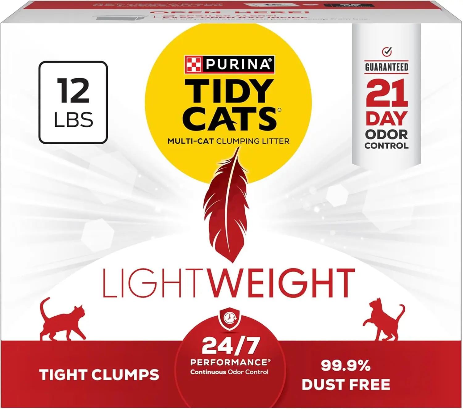 

Lightweight Clumping Cat Litter with Odor Control for Multi Cat Households 12 lbs