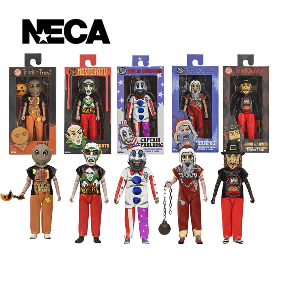 

NECA Ben Cooper Costume Kids Costumed Action Figures Count Orlok Captain Spaulding Trick 'R Treat Sam John Carver Krampus