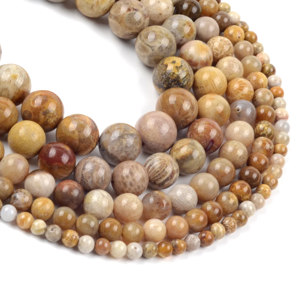 Natursteinperlen, 4–10 mm, Chrysanthemen-Achat, rund, lose Distanzperlen für Schmuckherstellung, DIY-Armbänder, Ohrringe, Zubehör