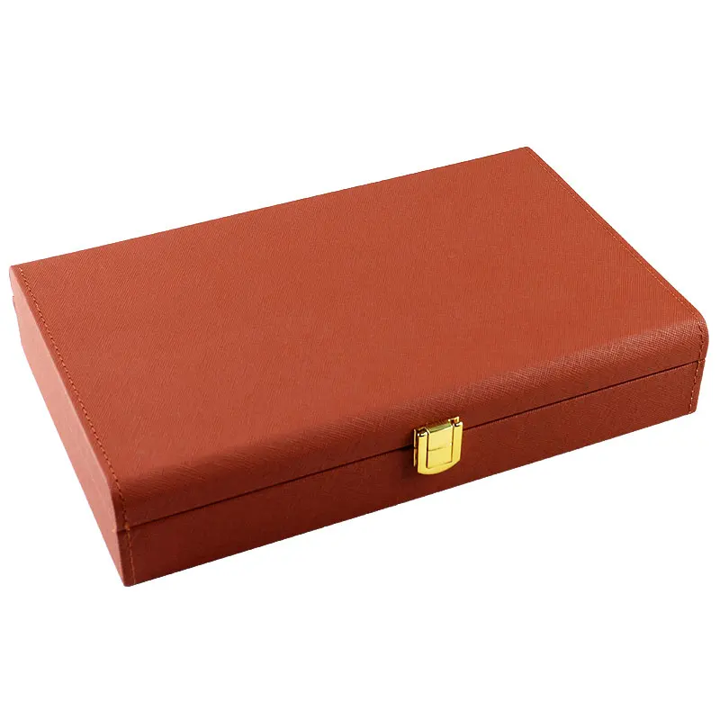 Blue brown high-quality watch/strap integrated storage box compatible with multiple materials/styles strap PU collection box
