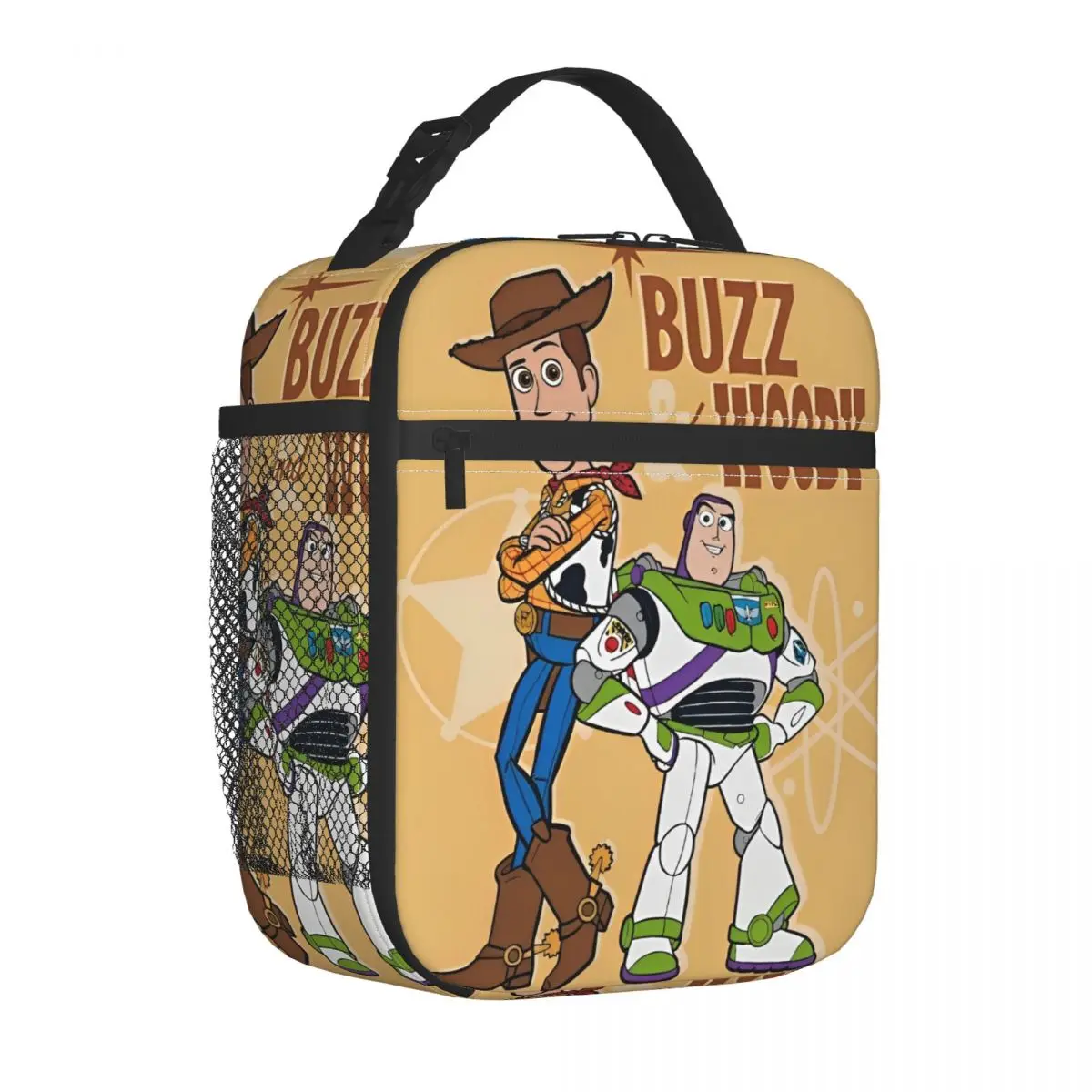 

TS Buzz & Woody Insulated Lunch Bags Thermal Bag Meal Container Cute Cartoon Leakproof Lunch Box Tote Bento Pouch Beach Outdoor
