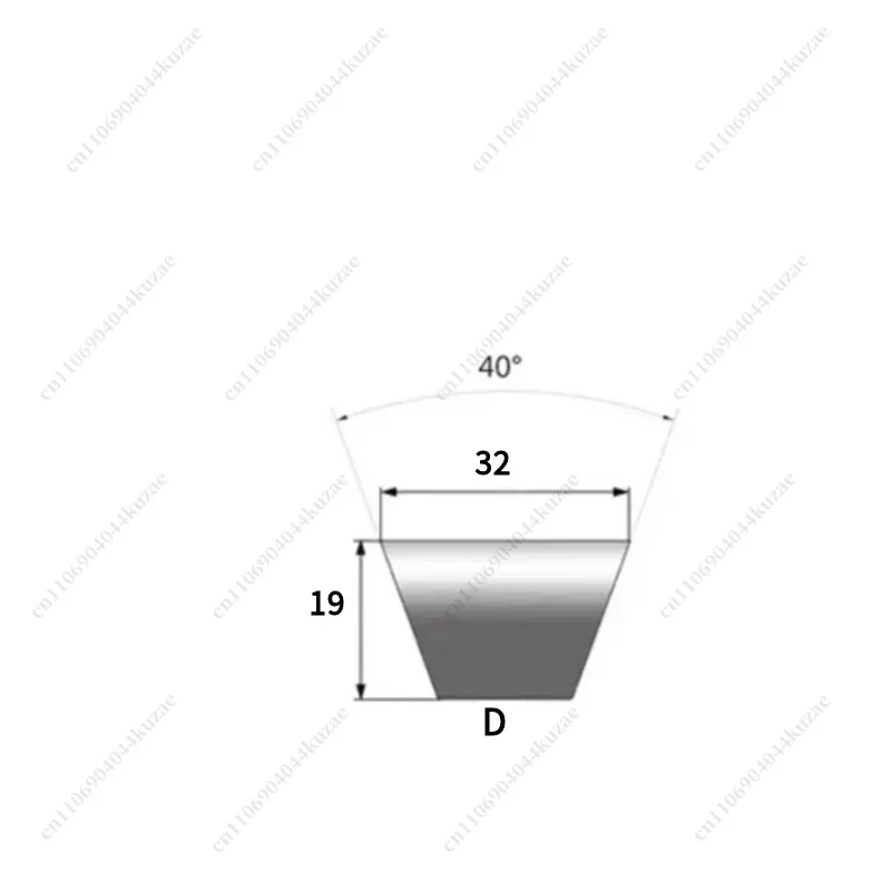 D-Type V-Belt, D1950 D7150 D7850 D4300 D4000 D4200 D2413, Heavy Duty Transmission Drive Belt for Industrial Machinery