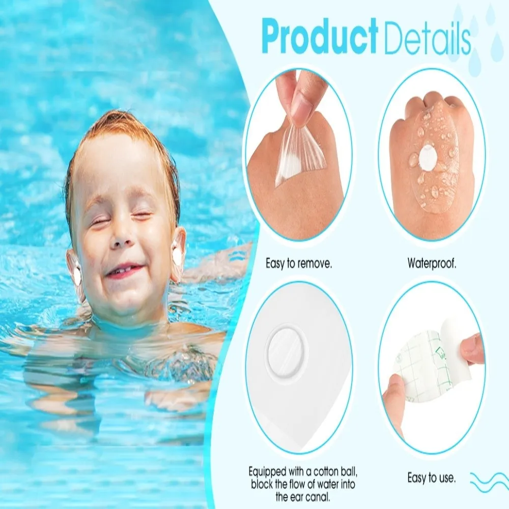 

20Pcs New Waterproof Disposable Ear Covers Shield Ear Protection Swimming Ear Stickers Anti-wear Heel Cover