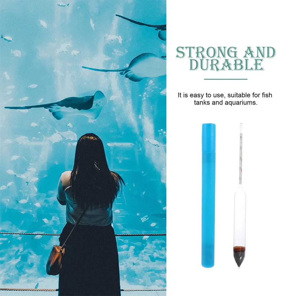 

2Pcs Hydrometer Premium Glass Durable Sea Saltwater Tester Aquarium Fish Tank Accurate Measurement Tool
