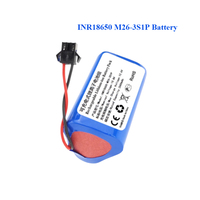 For INR18650 M26-3S1P Sweeping Machine capacity 2600mAh 3400mAh 10.8v 27.0Wh Li-ion Battery Pack