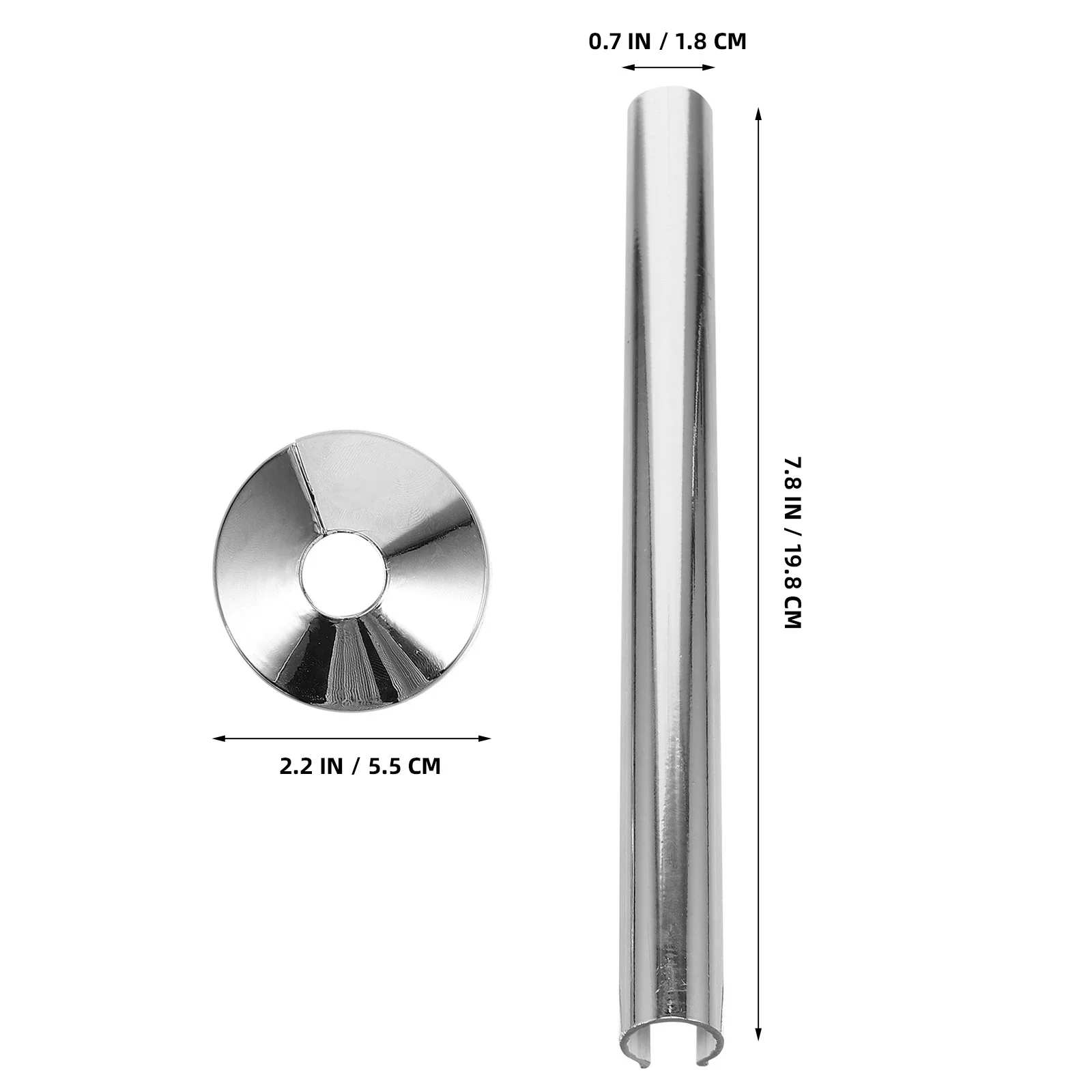 2 مجموعة سخان المياه كم غطاء الزخرفية ل ثقب العادم طوق الأنابيب البلاستيكية يغطي استبدال المبرد الأنابيب الأكمام المطبخ