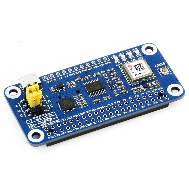 

Waveshare MAX-M8Q GNSS HAT GPS Beidou Galileo GLONASS Multi Constellation Receiver Support for Raspberry Pi
