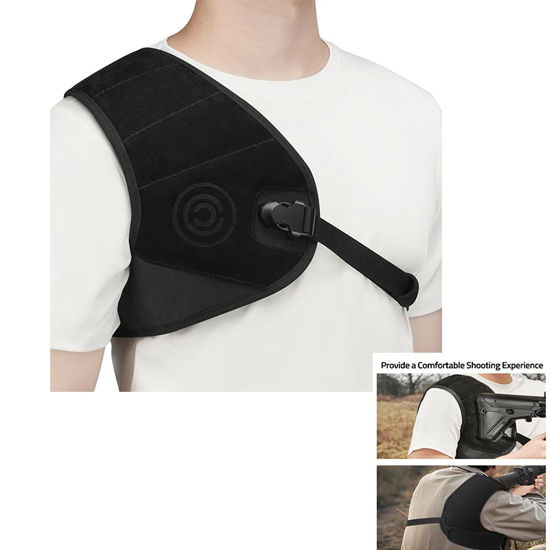 

CVLIFE Recoil Pad for Shotgun Shoulder Pad Shooting Vest Solid Fit Recoil Shield Universal Protector for Range Hunting Shooting