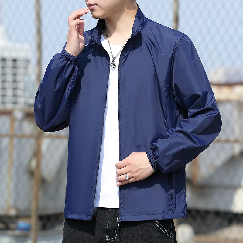 

Men's Fashionable Versatile Lightweight Breathable UV Resistant Skin Jacket for Outdoor Cycling Sports Leisure Sunscreen Jacket
