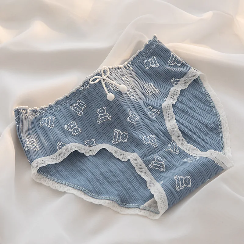 M-XL Cotton Panties Women\'s Underwear Panty Cute Girl Comfort Briefs Mid Waist Seamless Woman Underpants Female Lingerie