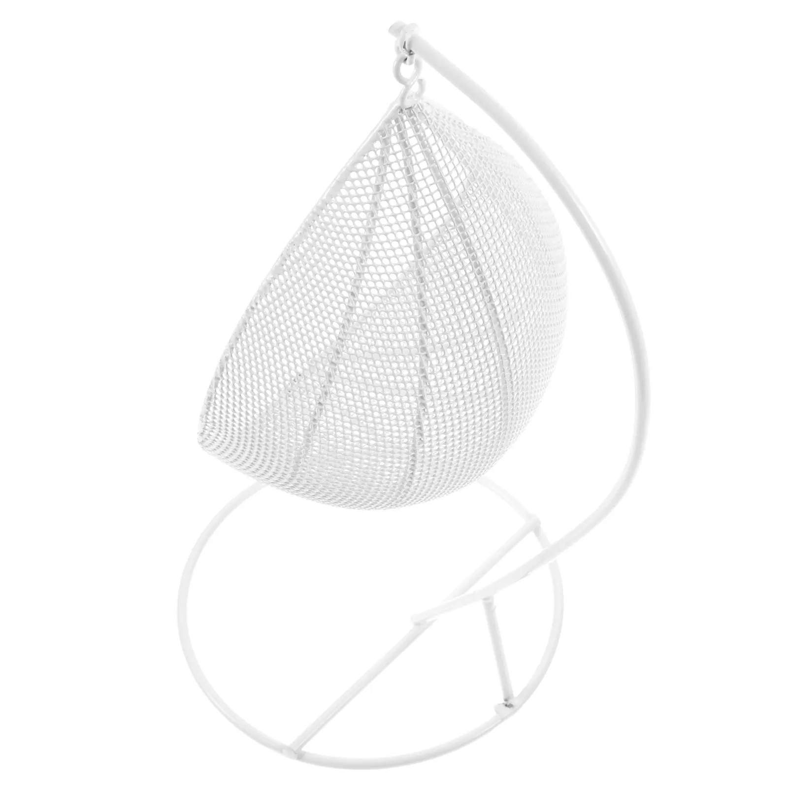 

1 шт. Миниатюрные аксессуары для дома: подвесное кресло-качели для балкона, легкое, для декора детской комнаты, случайный цвет