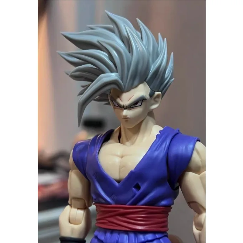 

In Stock Opening Song Smart Op Dragon Ball Beast Son Gohan Elegant Hairstyle Head Carving Anime Action Collection Toy Gift