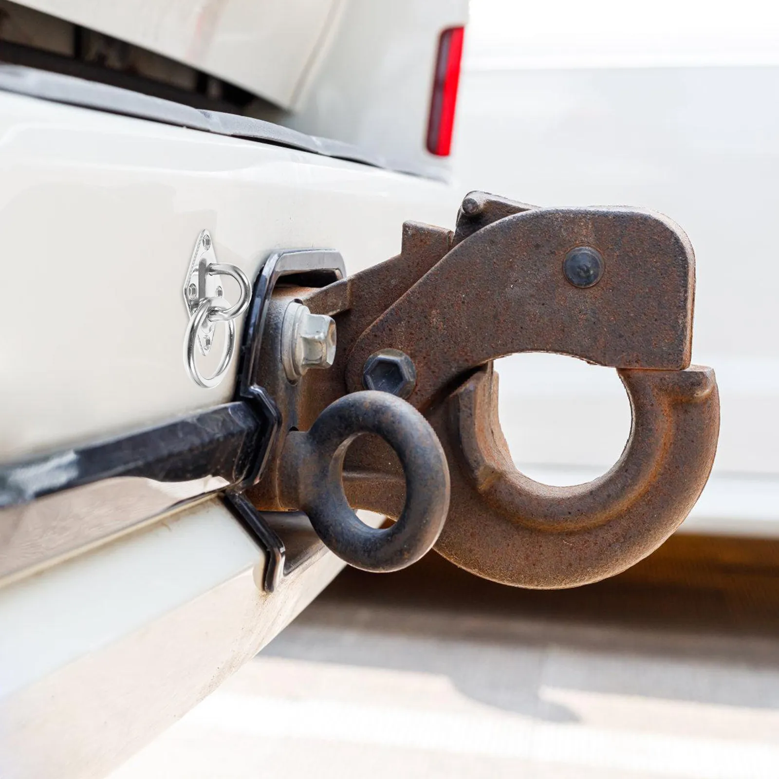 

Rust Resistant O Ring Tie Down Anchor Stainless Steel Truck Trailer Tow Hook Surface Mount Tie Down Ring Boat Strap Car Supply