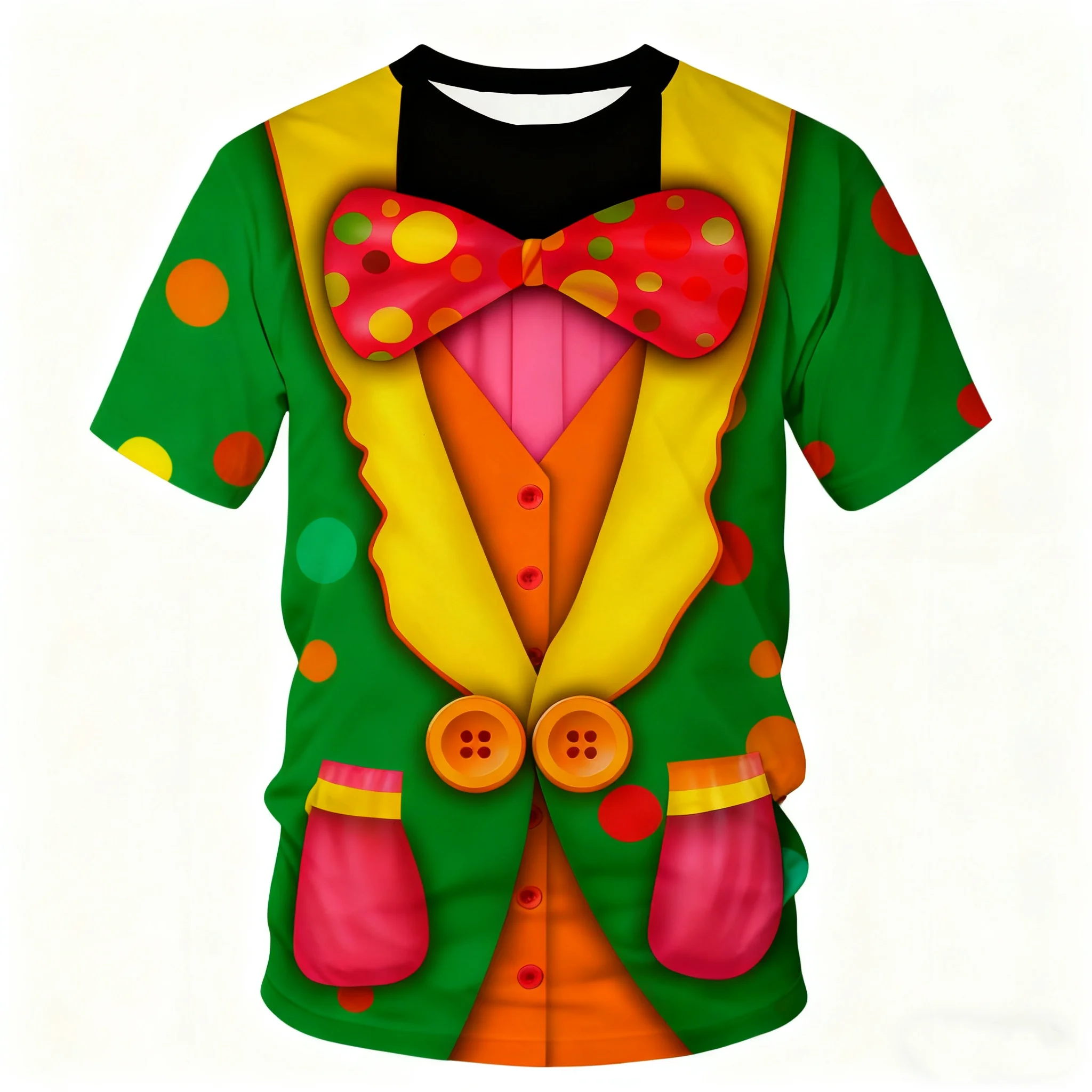 زي المهرج الكرنفالي للحفلات، مجموعة فساتين الجوكر المضحكة، ملابس المهرجانات الملونة للبالغين والأطفال، أزياء تنكرية