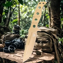 Sharp Straight Outdoor Camping Knife CPM-3V Steel One-Piece Molding With Sheath Wilderness EDC Survival Rescue Hunting Knives