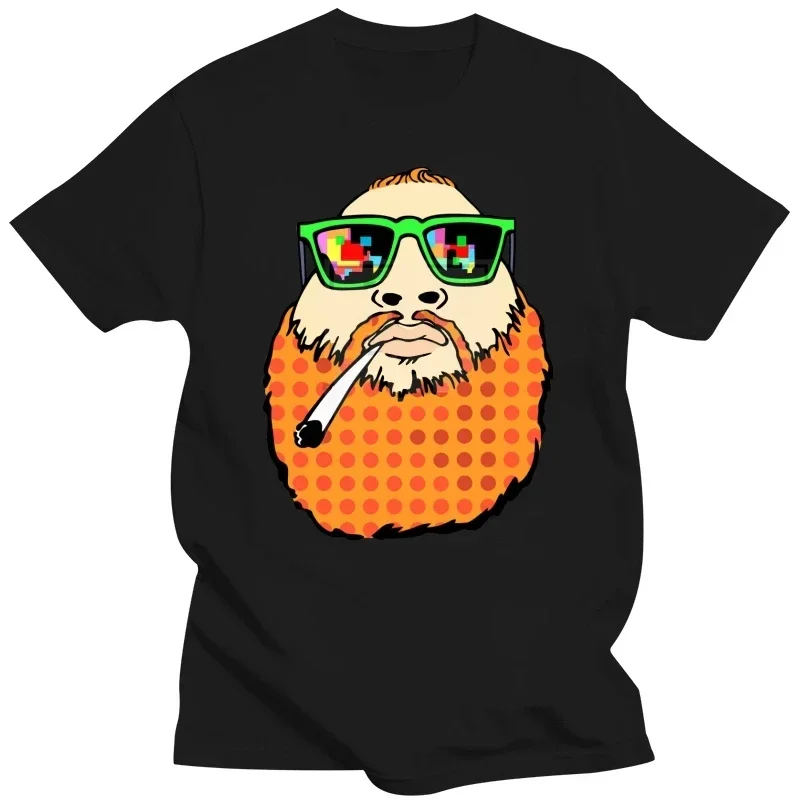 Brand T-Shirt Men 2017 Fashion The Smoking Action Bronson Cartoon Image Print T Shirt Mens Short Sleeve Hot