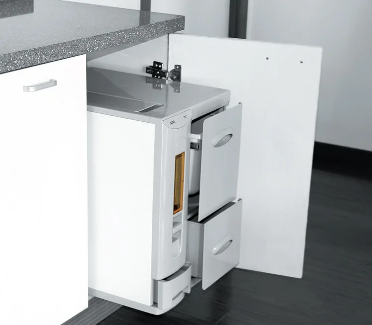 Embedded kitchen rice noodle storage cabinet, noodle box, smart rice bucket, insect-proof rice box, cabinet drawer type grain
