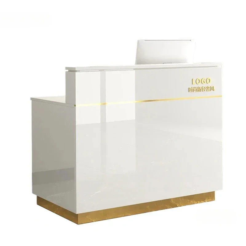 

Шикарный роскошный современный магазин, стойка регистрации, красота, одежда, парикмахерская, стойка регистрации, касса