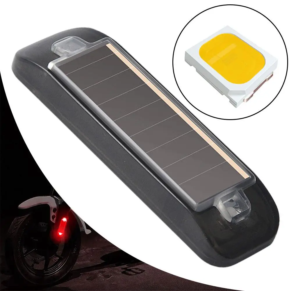 Mini LED Solar Power Car Warning Light Night Security Dummy EW Wireless Alarm Alarm Simulated Flashing Lamp Anti-Theft N Ca O8L0