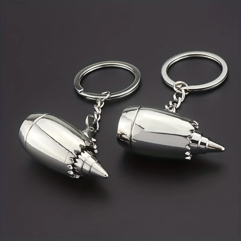 3D aircraft engine metal keyring pendant Tao Goods source creative aviation Metal Keychain Bag Charms