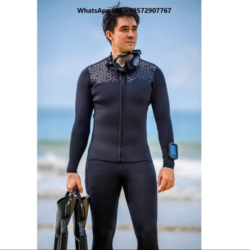 Wholesale Wetsuit for Men Printed Thickened Warm Diving Suit for Swimming Scuba Diving Snorkeling Surfing