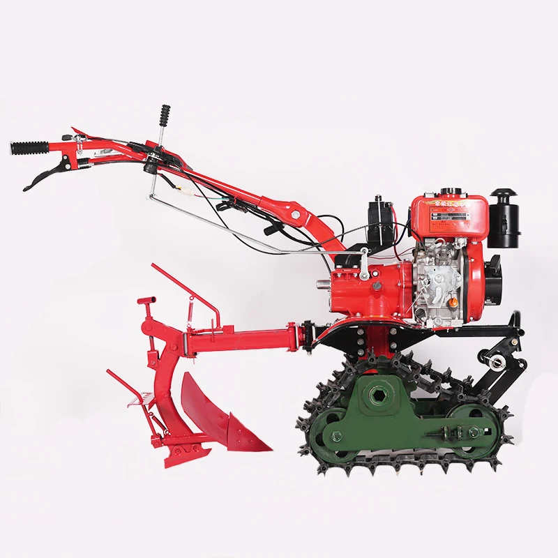 Durable Dual Track Agricultural Machinery Gear Cultivator Gasoline Plowing Turning Machine Direct Transmission Multifunctional