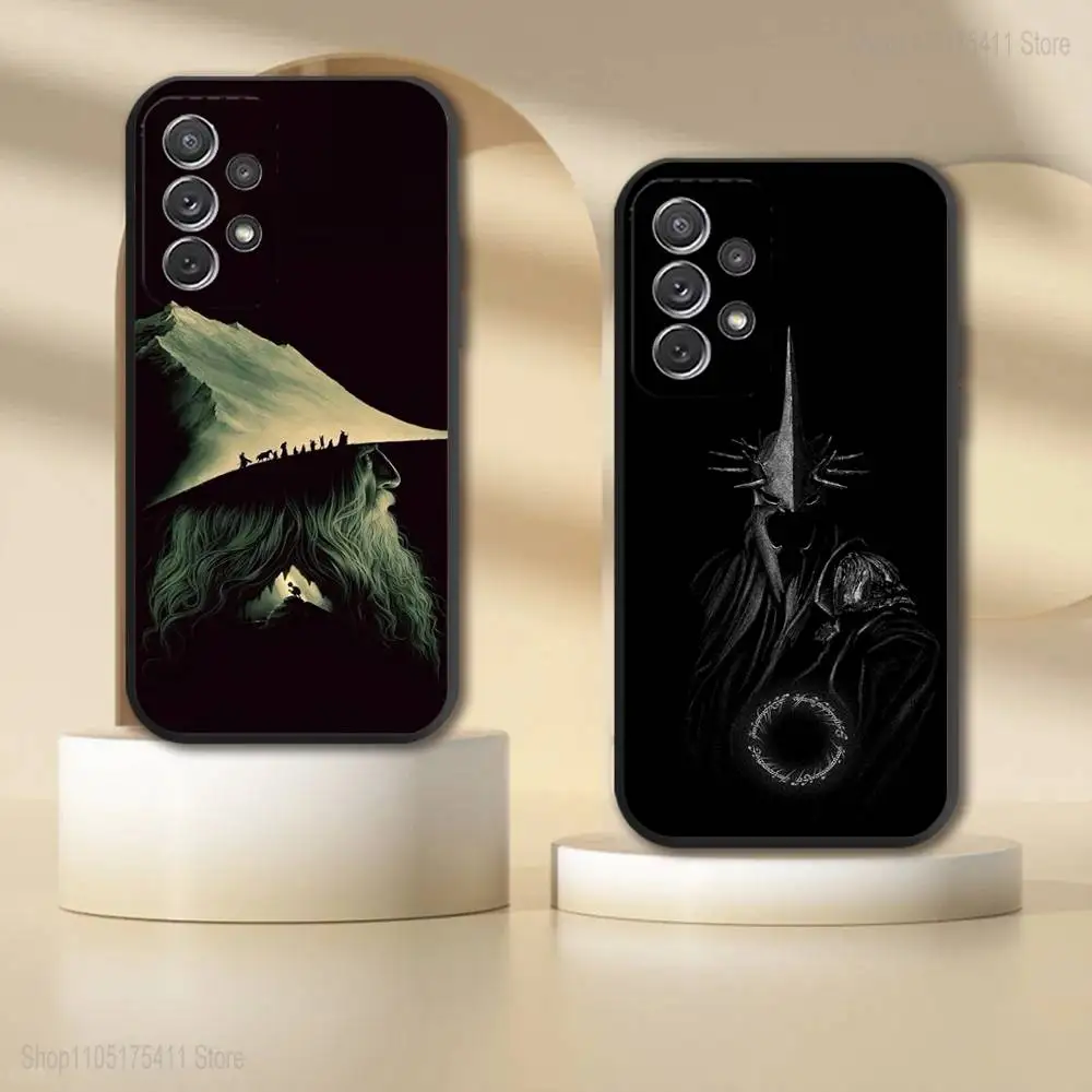 Coque de téléphone les seigneurs des anneaux R, étui souple noir pour Samsung S 25,24,23,22,30,21,10,9,Ultra,Plus,Lite,FE,4,5G