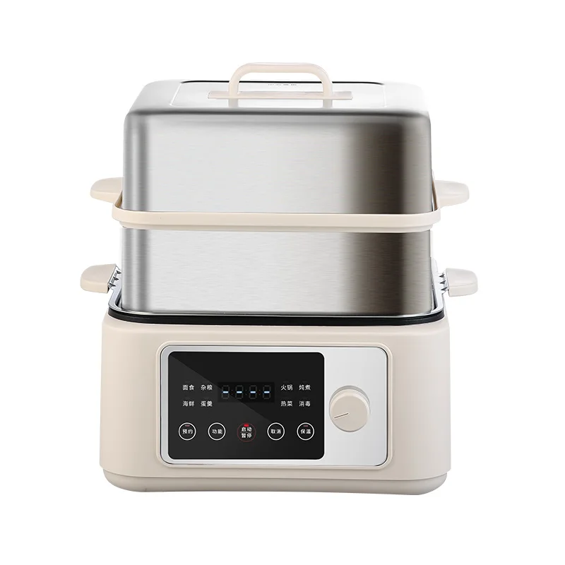YUEDISI Custom 220V/110V Fast Heating Pot Multifunctional Large Steam Cooker Stainless Steel Steamer Electric Food Steamer