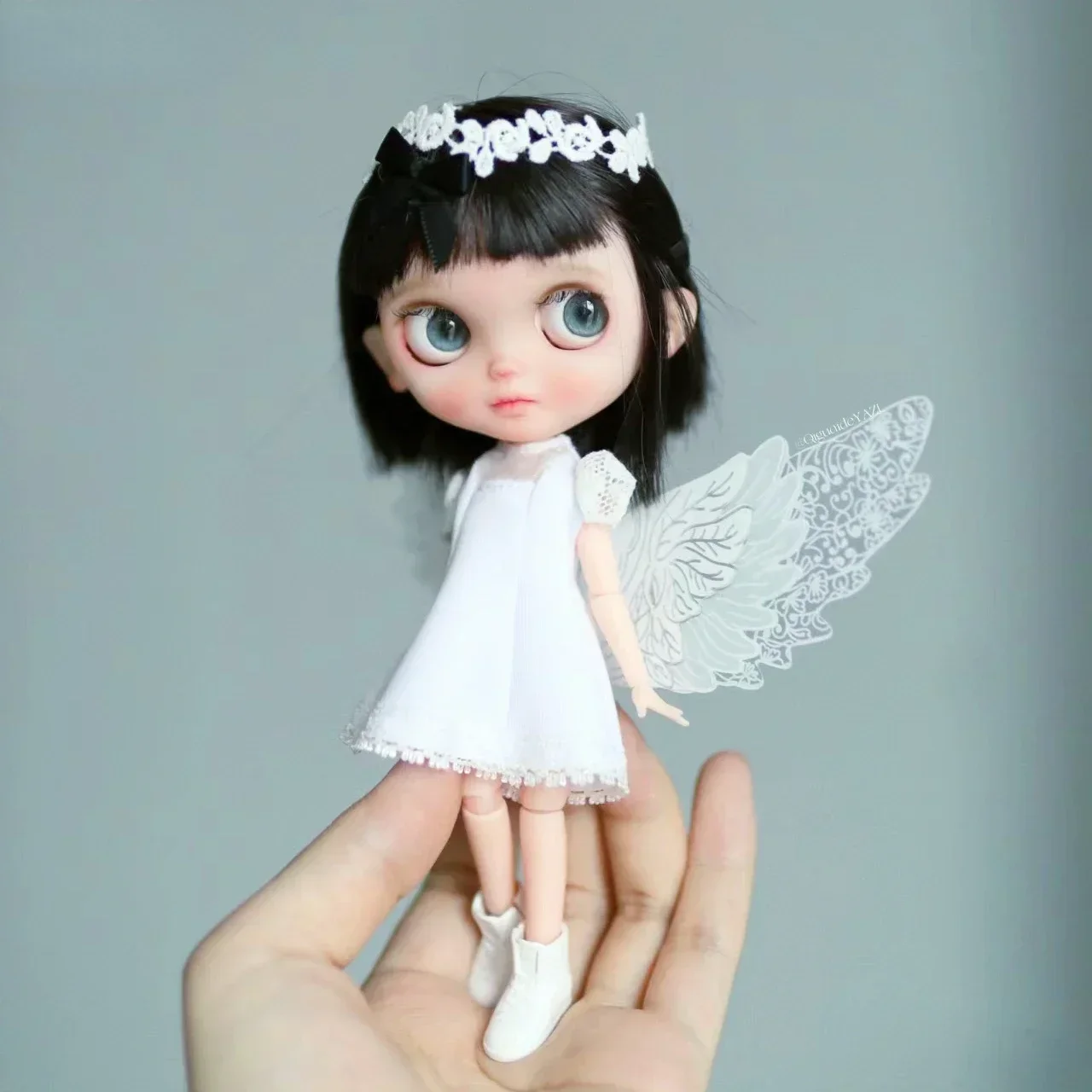 

BLYTH White Angel Lace BJD Doll Goddess Lacelle Eyes Baby Kawai Customize Dolls Unbox Toys