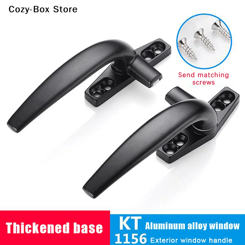 [ZY]Thickenin Aluminum Alloy Window Handle Push Out Swing Door And Window Single Point Handle Window Lock Seven Character Handl