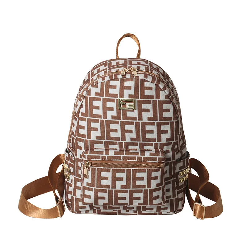 

​ 2025 дизайнерский рюкзак с цветными блоками, женский рюкзак с двойной молнией, легкий рюкзак из искусственной кожи, повседневный рюкзак для путешествий ​