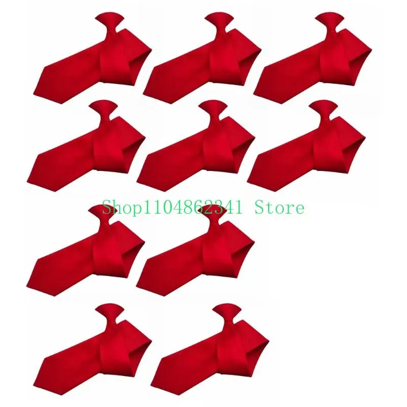 Clip 5asd cravatta cravatta cravatta facile da indossare cravatta per il collo per evento formale business 10x