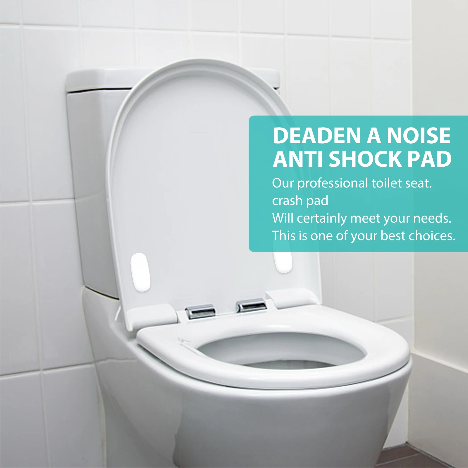 

15Pcs Adhesive Toilet Pads Durable Material Noise Reduction Simple Convenient Installation Bathroom Toilet Lid Buffer Pads