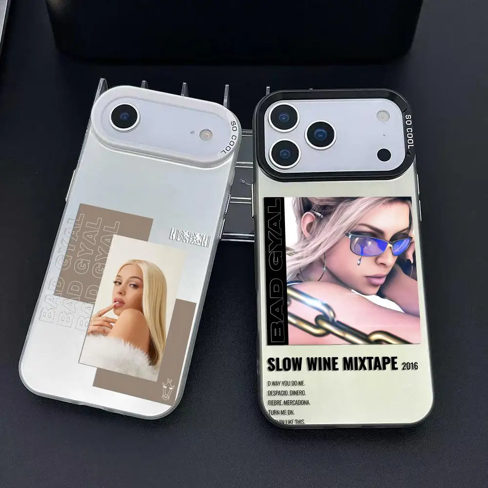 Mode B-Bad GyalS COOL Telefon Fall Für iPhone 17 16 15 14 13 12 11 Pro Max Luft Matte laser Aurora Stoßfest Funda