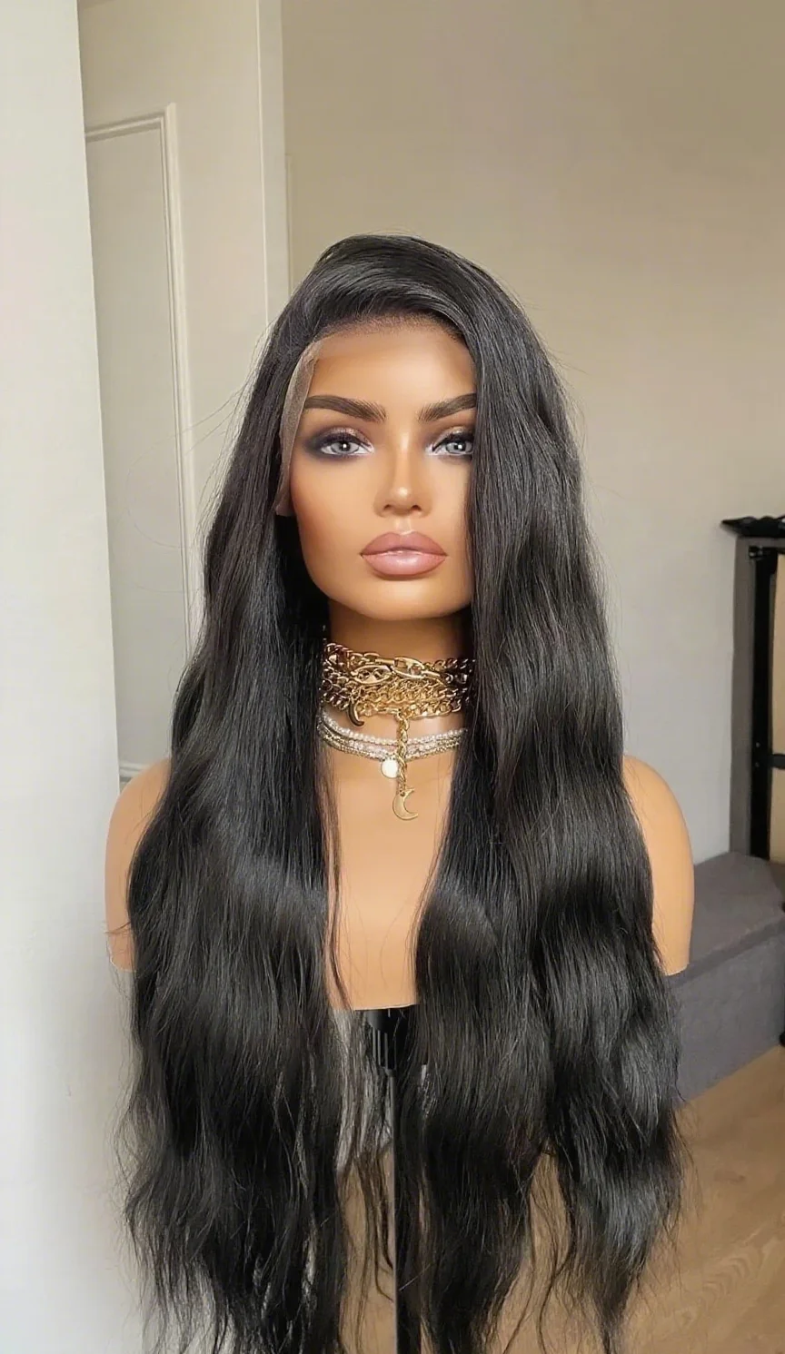 30 بوصة الجسم موجة 13x4 الدانتيل شعر مستعار أمامي شعر الإنسان 200 الكثافة قبل قطعها الطبيعية الأسود البرازيلي باروكة من شعر طبيعي للنساء