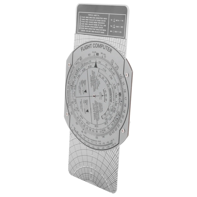 6Pack X(E6B Flight Computer Aviation Plotter Circular Slide Rule Used in Flight Training Pilot Internships
