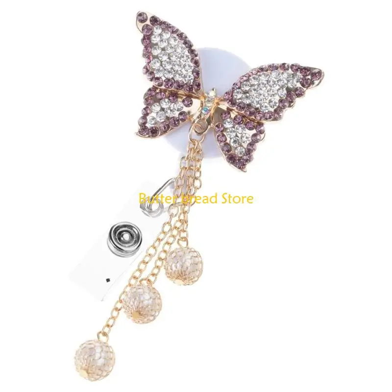 W89C Professional Retractable Card Badge Clip With ABS Construction Decorative Charm
