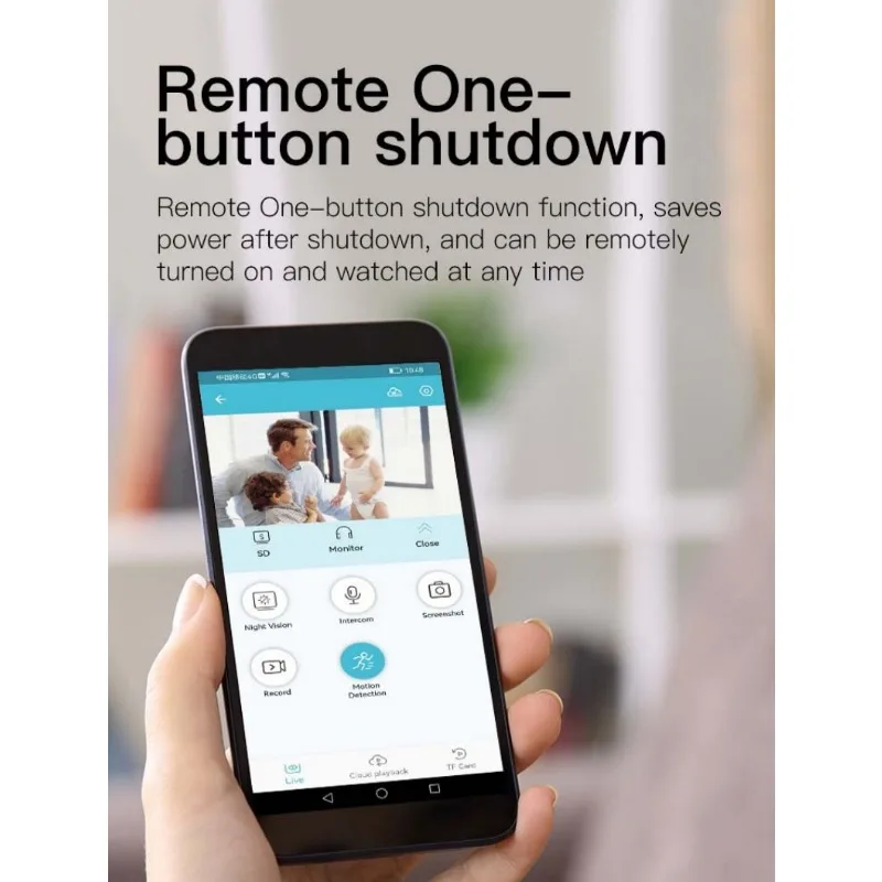 Telecamera di sicurezza Wifi 1296P Okam Batteria da 2000 mAh Cam interna Sensore PIR Telecamera per bambini con visione notturna a colori Mini