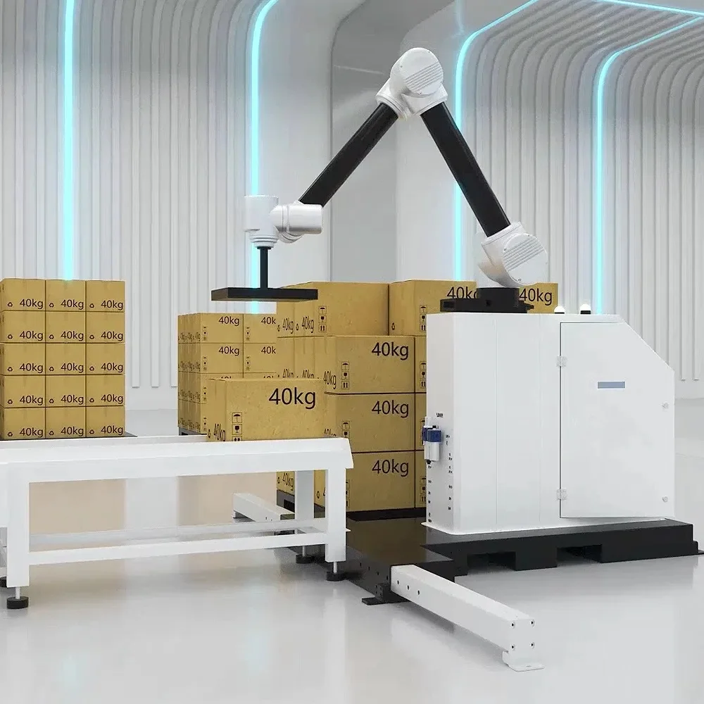 Arm 6-axis Robot Max Loading 30KG 40KG Collaborative Robotic Automatic Loading and Unloading Palletizer