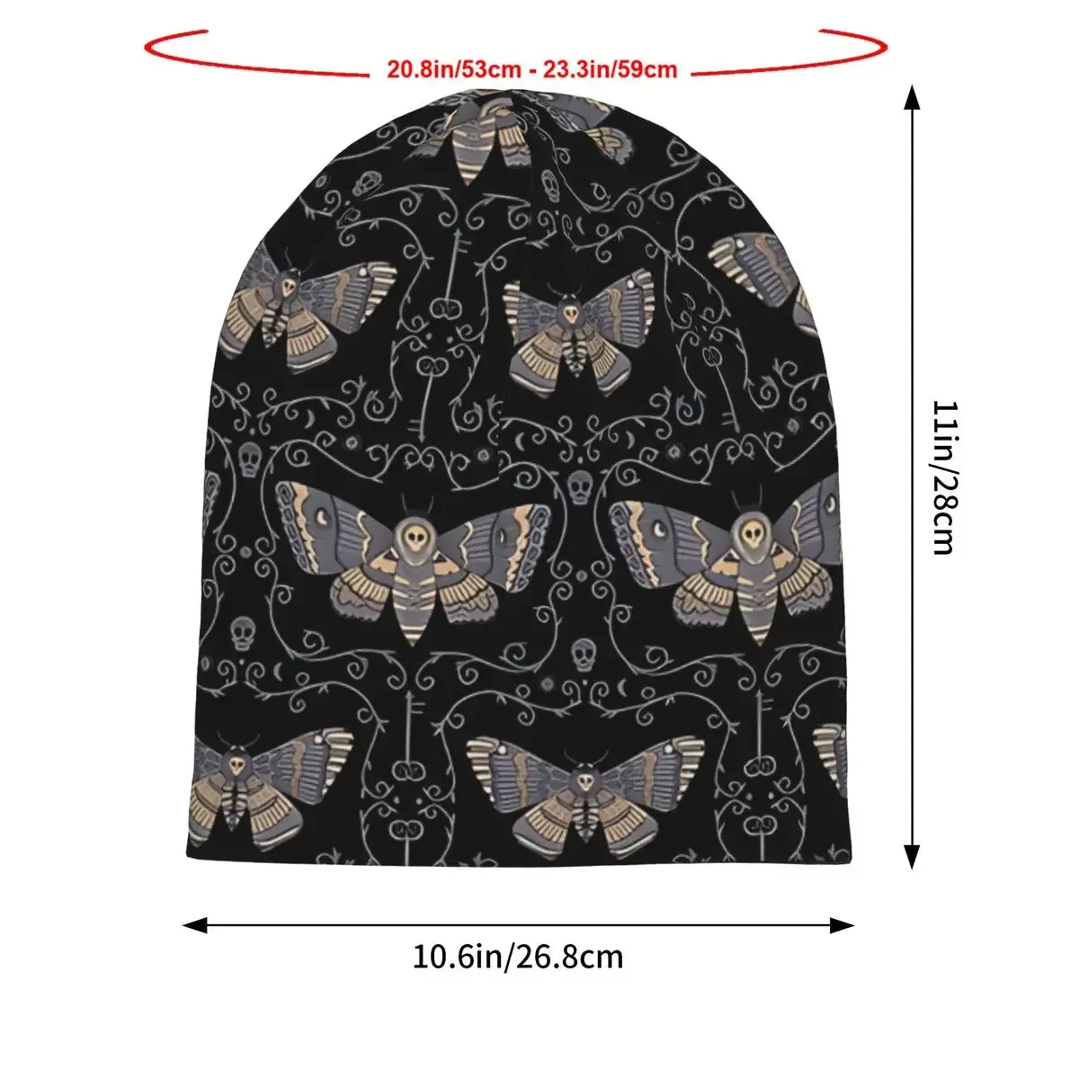 Skullies Beanies Outdoor Hats Death's Head Moth At Midnight Bonnet Hipster Caps Men Earmuffs