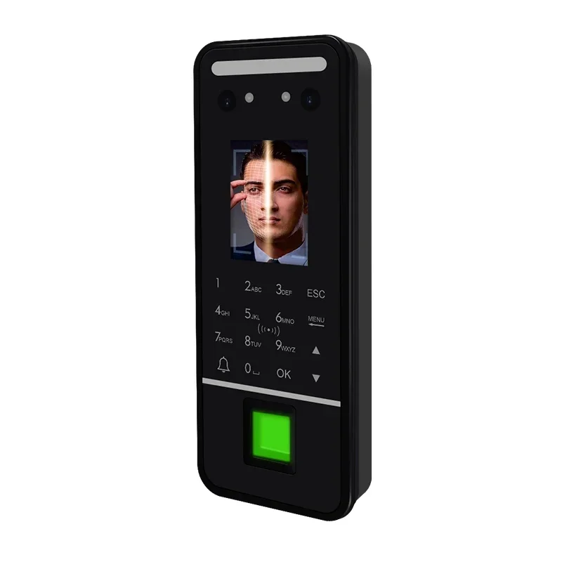 Dynamic facial access control attendance all-in-one machine fingerprint password IC card recognition USB attendance download