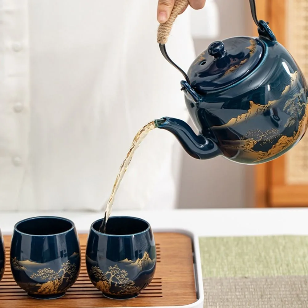 

2pcs Elegant Japanese-style Ceramic Teacup with Glaze Retro Simple Master Mug 180ml Smooth Surface Kung Fu Tea Cup Tea Room