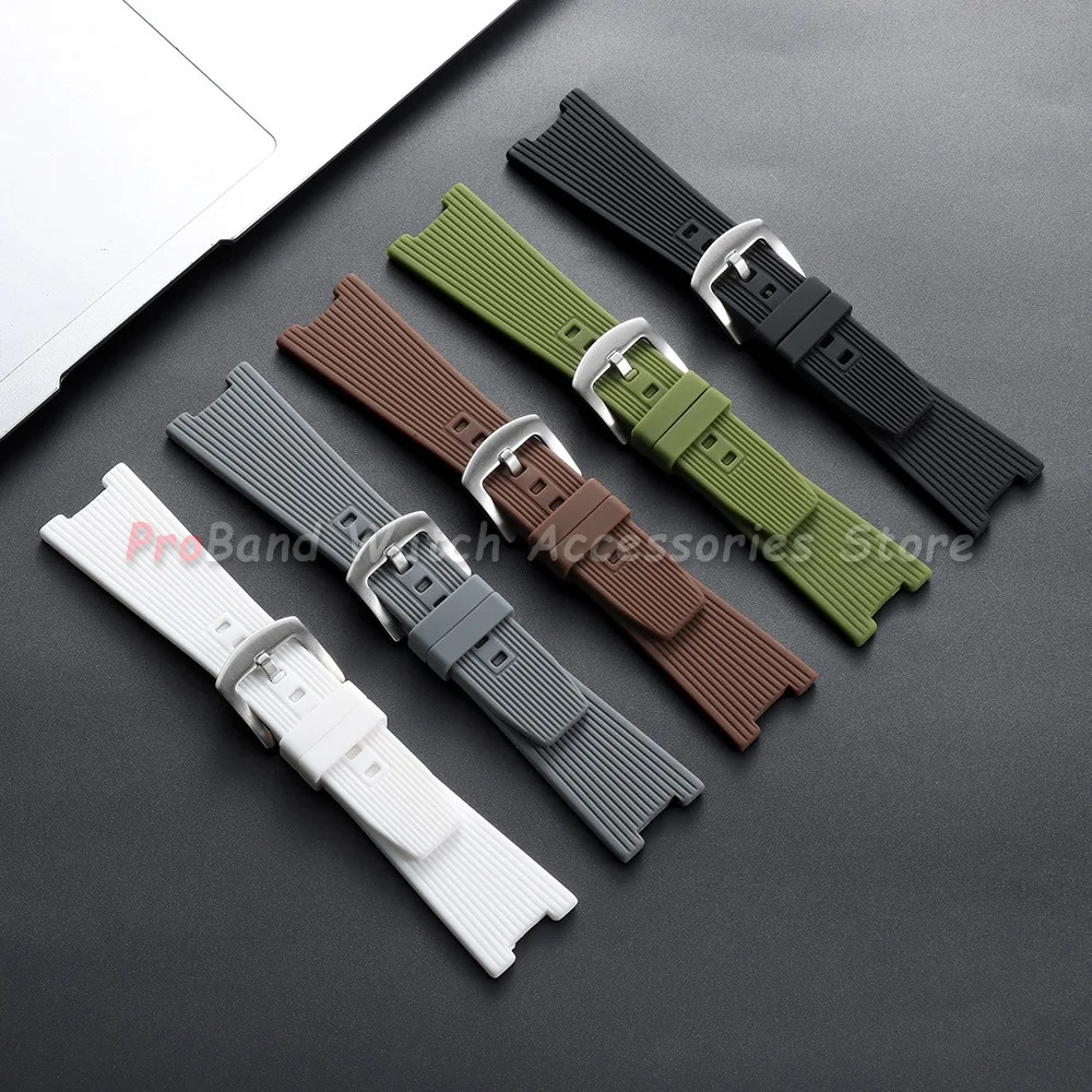 25*12mm Silicone Watch Strap for Patek Philippe Nautilus for Bell & Ross for Geya Radiant Watch Band Rubber Waterproof Bracelets