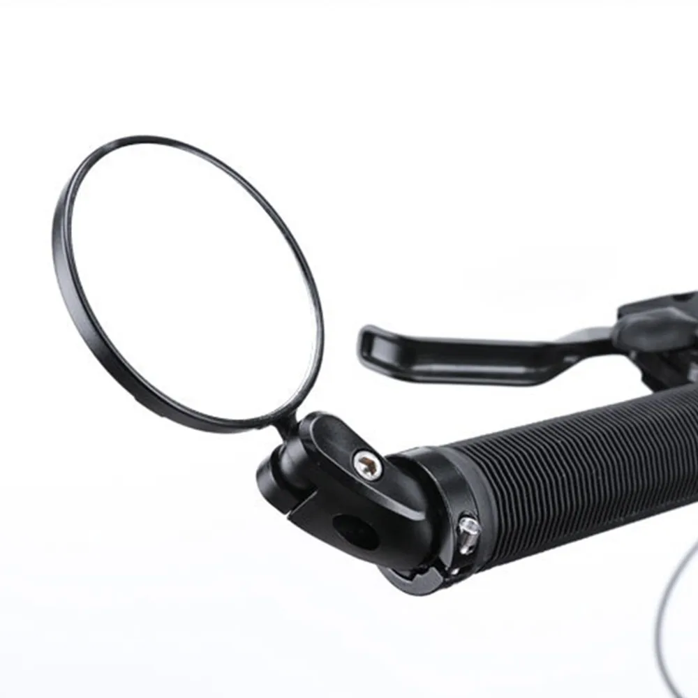 4pcs ABS, Acrylic Bike Rearview Mirror Convex Round Bike Mirror Black with Tool Cycling Rear View Mirror Bike Mirror Replacement