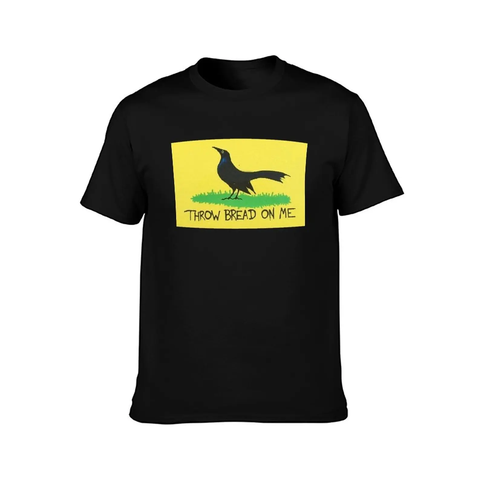 Throw Bread On Me Bumper Sticker Sticker T-Shirt Summer Casual Cotton Tee Oversized Streetwear Tops Vintage Graphic Print