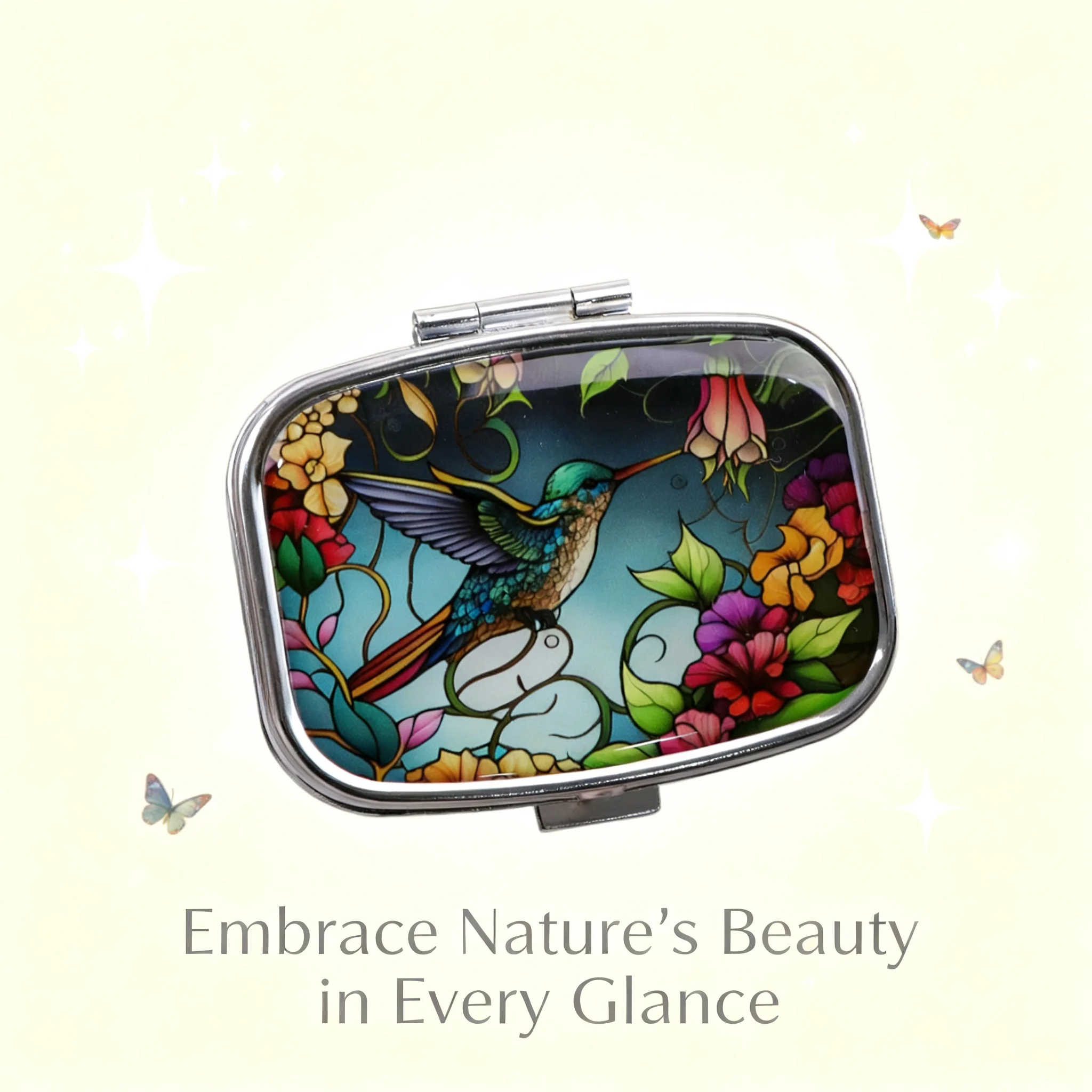 Cute Bird Cartoon Travel Pill Organizer Portable Mini Pill Case Small Storage Box For Tablets Medicines Container Pocket Size - view 2