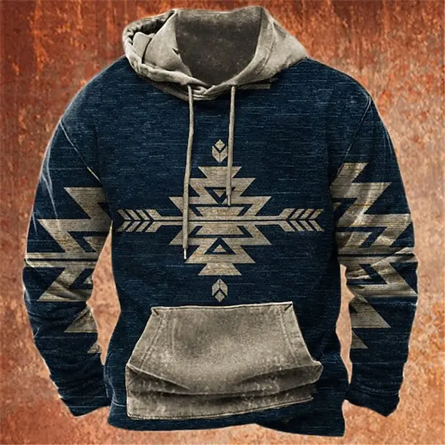 Vintage Herren Langarm Hoodie Sweatshirt druckt Casuals Frühling/Herbst für Männer/Frauen Oberbekleidung Streetwear Pullover