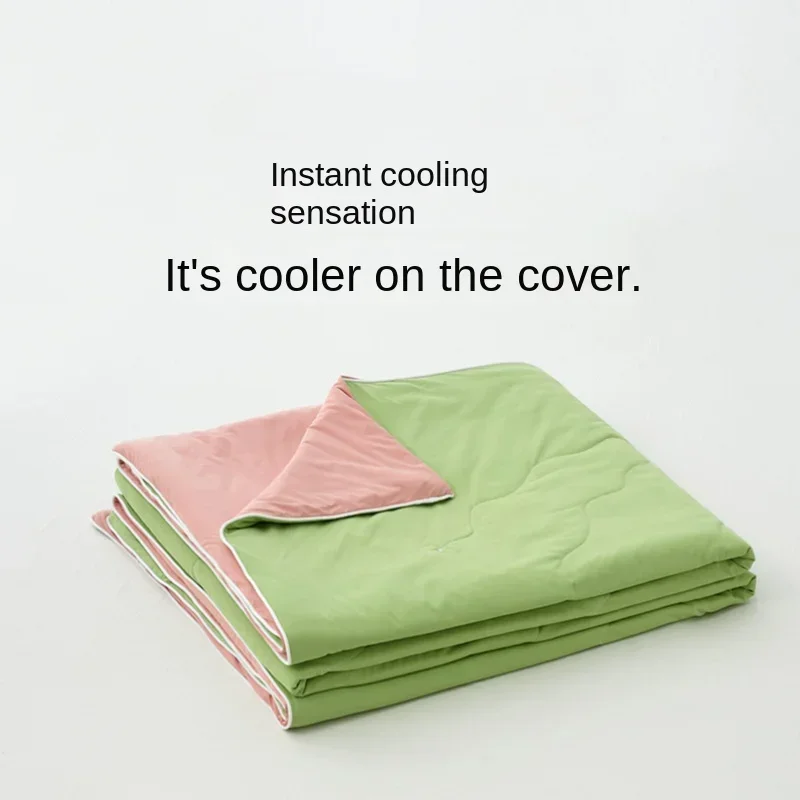 

Solid Color AB Version Summer Cool Silk Summer Air Conditioning Quilt Core Summer Spandex Cool Silk