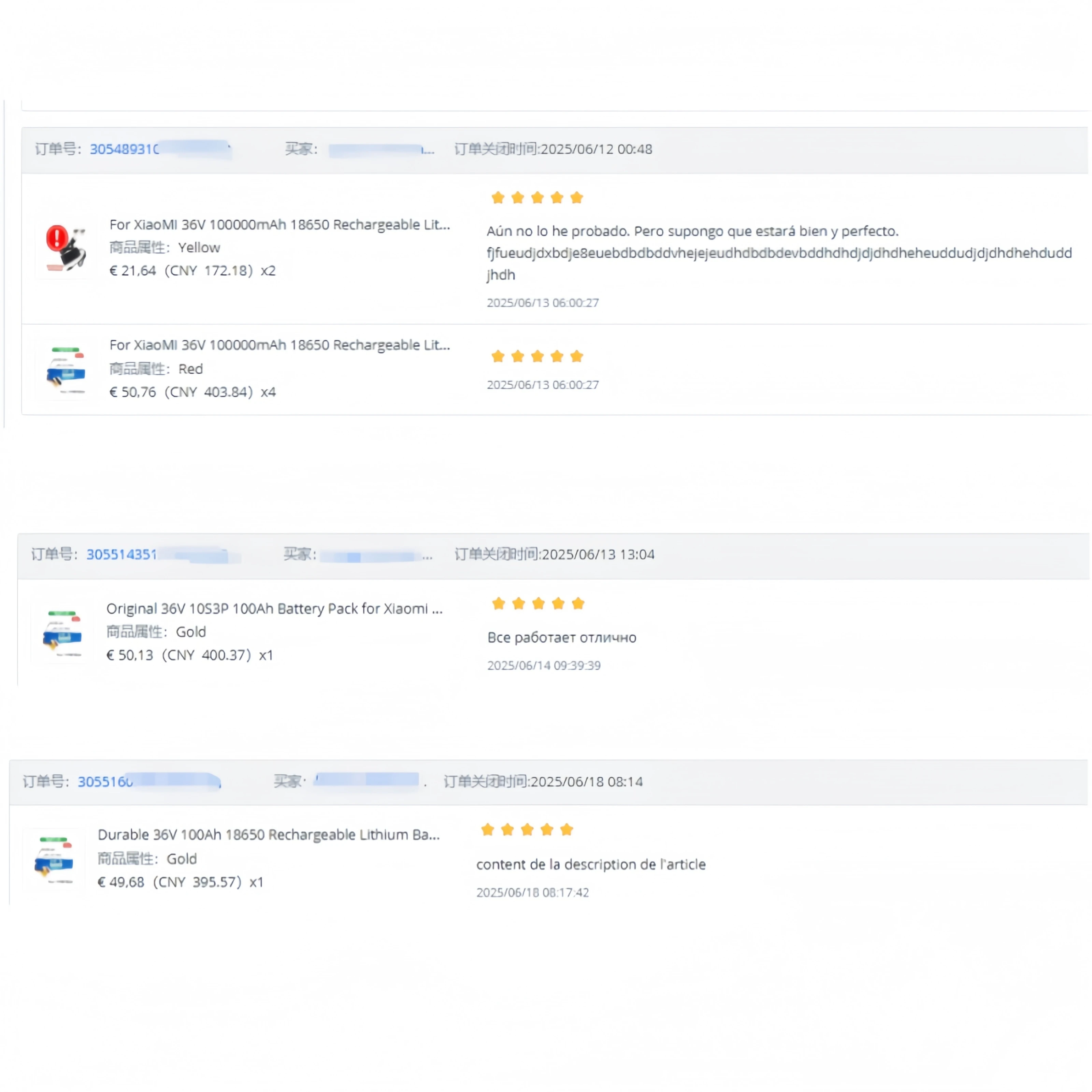 💯36V 100Ah 21700 Rechargeable Lithium Battery Pack 🔋10S3P 500W High Power Modified Bicycle Scooter Electric Vehicle with BMS🔥